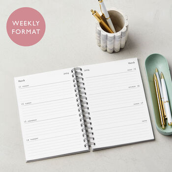 Personalised Charming 2024 Weekly Diary, 5 of 11