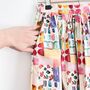 Garden Print Cotton Fabric Skirt, thumbnail 2 of 6