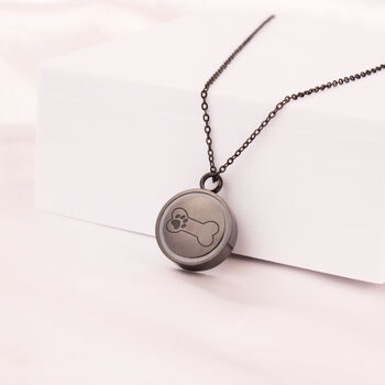 Personalised Round Pet Urn, Ashes Necklace, 3 of 12