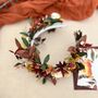 Autumnal Flower Crown Bridal Headband, thumbnail 5 of 10