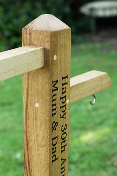 Wooden Bird Feeding Station | Personalise With Your Own Engraving, 10 of 12