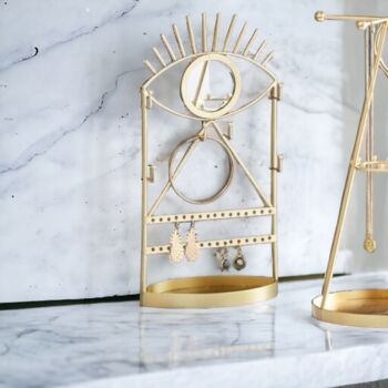Gold Tribal Eye Jewellery Stand, 3 of 6