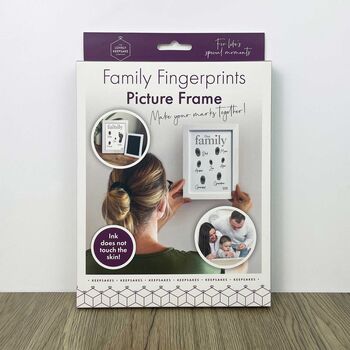 Family Fingerprints Picture Frame Kit, 8 of 11