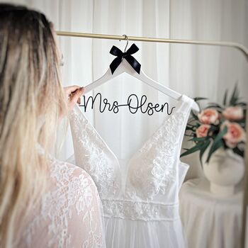 Personalised Wedding Dress Hanger, 2 of 7