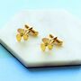Nautical Propeller Gold Plated Silver Cufflinks, thumbnail 5 of 6