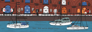 Personalised Ramsgate Harbourscape Print, 5 of 6