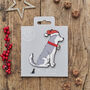 Christmas Husky Dog Pin Badge, thumbnail 7 of 12