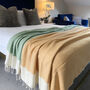 Herringbone Handloomed Soft Cotton Throw Blanket, thumbnail 9 of 12