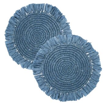 Colourful Reusable Raffia Placemats, 10 of 12