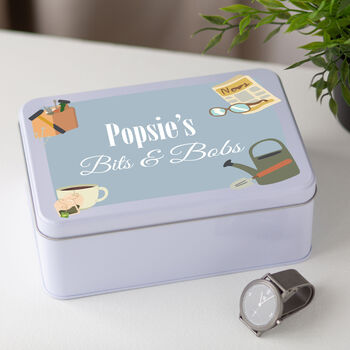 Personalised Father's Day Bits And Bobs Little Hobby Tin, 2 of 2
