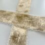 Chiffon Wedding Ribbon With Frayed Edge Champagne Gold 5m Roll, thumbnail 3 of 3