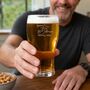 50th Birthday Gift Shooting Star Engraved Pint Glass, thumbnail 2 of 11