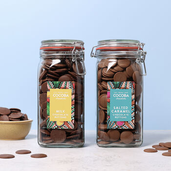 Salted Caramel Chocolate Buttons Giant Jar, 950g, 2 of 4