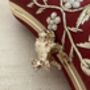 Handcrafted Maroon Silk Clutch Bag, thumbnail 9 of 10