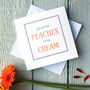 Personalised Peaches And Cream Card, thumbnail 1 of 2