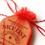 Official Nice List Personalised Hanging Decoration, thumbnail 5 of 8