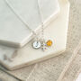 Sagittarius, Initial And Birthstone Necklace, thumbnail 1 of 6