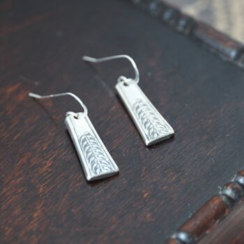 Art Nouveau Vintage Spoon Earrings, 2 of 4