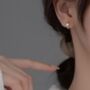 'Marikit' Delicate Hoop With Pearl Earrings, thumbnail 1 of 5