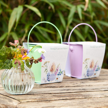Grow Your Own Wildflower Bouquet And Vase Gift Set, 8 of 12