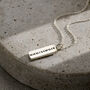 Large Personalised Coordinates Tag Necklace, thumbnail 1 of 6