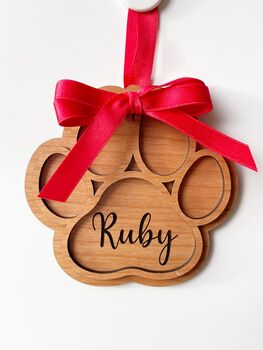 Wooden Personalised Pet Memorial Decoration, 5 of 5