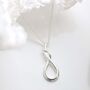 Sterling Silver Designer Loop Necklace, thumbnail 1 of 11