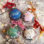 Personalised Hand Painted Floral Baubles, thumbnail 2 of 12