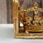 Gold Crown Bookends Regal King And Queen Ornaments Gifts, thumbnail 2 of 8