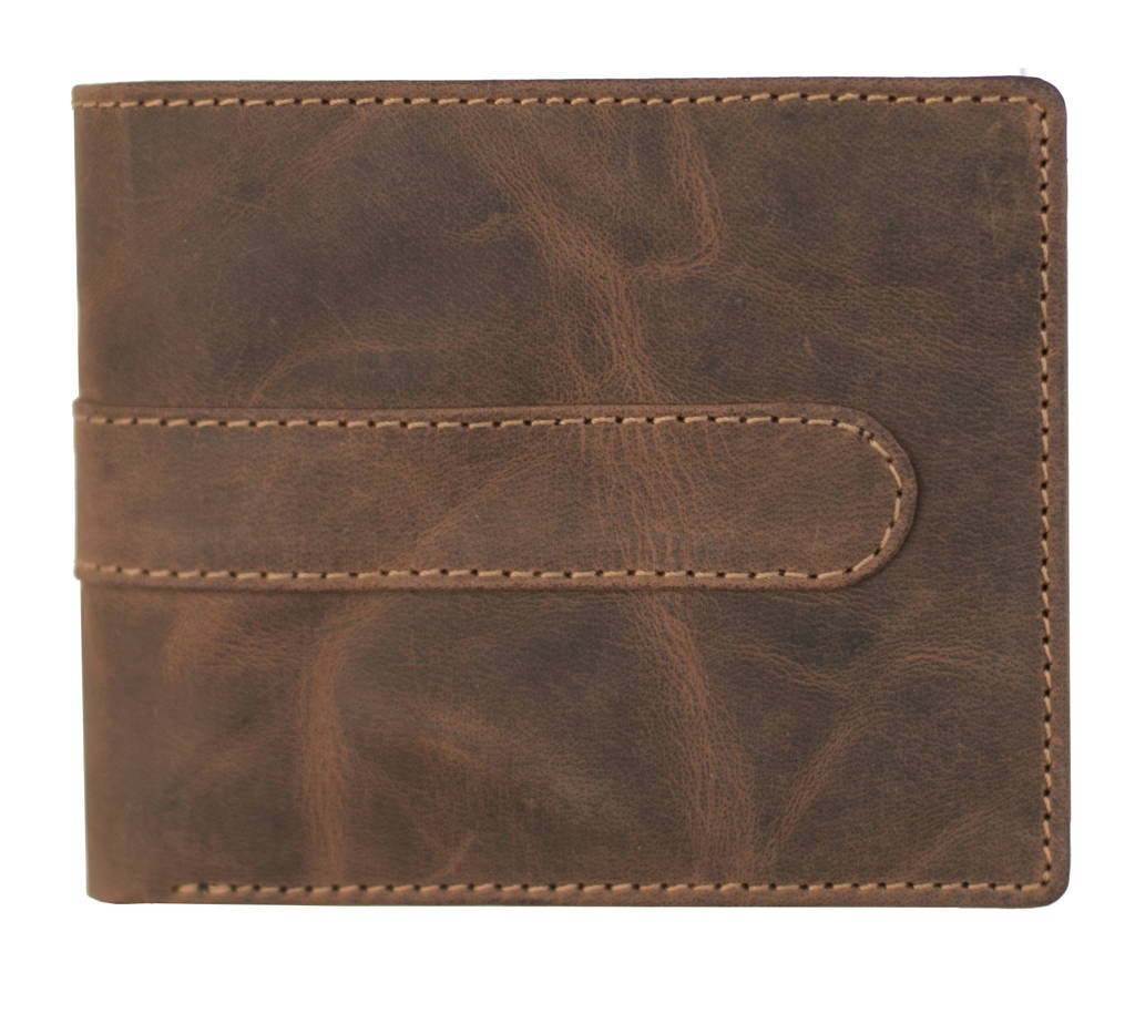 Wombat Rugged Trifold Leather Wallet Rfid Blocking By Wombat ...