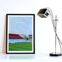 Aston Villa Football Stadium Art Print Personalised Gift, thumbnail 5 of 6