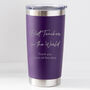 Personalised Best Teacher In The World Thermos Insulated Cup, thumbnail 5 of 5