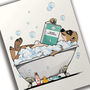Meerkat In The Bath, Funny Toilet Art, thumbnail 4 of 9