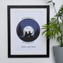 Valentine's Personalised Framed Couples Day Print, thumbnail 8 of 9