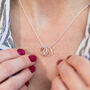 30th Birthday Triple Circle Necklace, thumbnail 1 of 10
