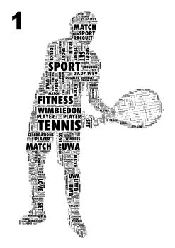 Tennis Player Personalised Print, 2 of 4