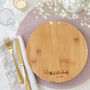 Personalised Spring Family Round Chopping Board, thumbnail 1 of 6