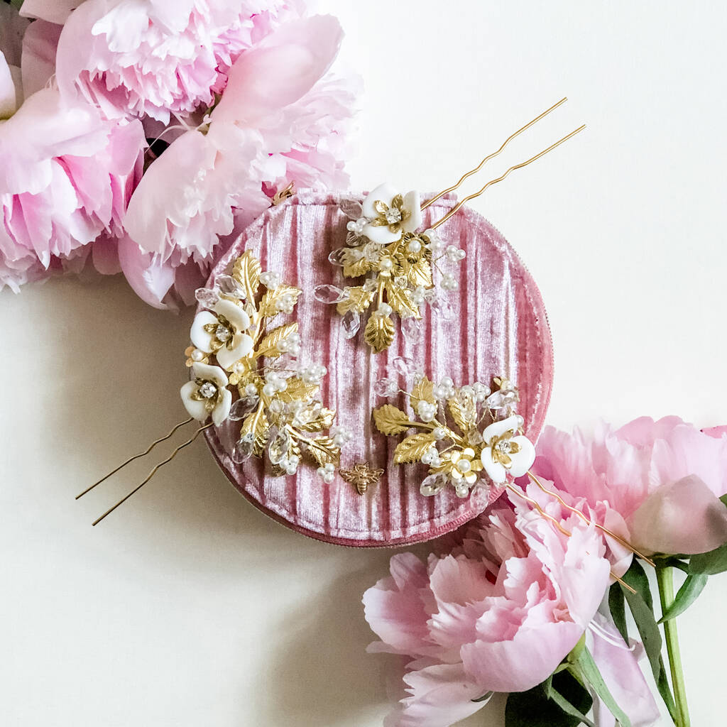 Charlotte Hair Pins By Lucie Green Couture
