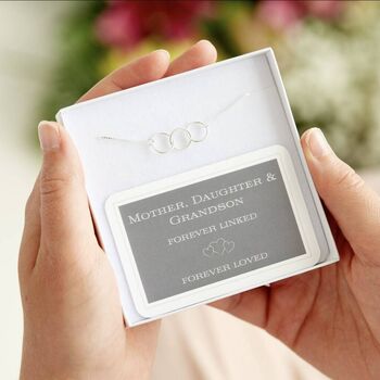 Sterling Silver Linked Circles Bracelet, 6 of 7