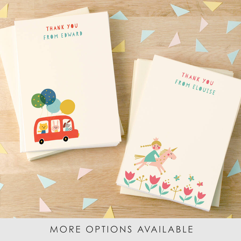 Personalised Children's Thank You Cards, 1 of 10