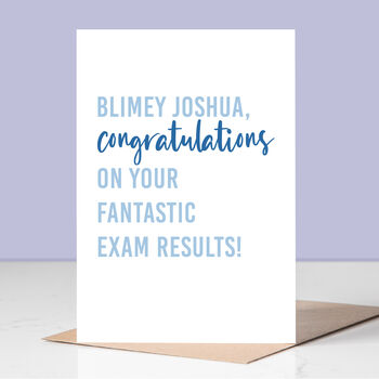 Personalised Fantastic Results Exam Card, 2 of 3