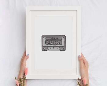 Taylor Swift Reputation Inspired Cassette Print, 2 of 5