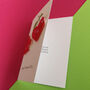 Personalised Origami Cherry Heart Valentines Day Card, thumbnail 9 of 9