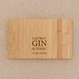 Personalised Wooden Flexible Sofa Tray Gin And Tonic, thumbnail 3 of 3