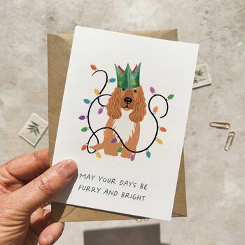 Christmas Dog Breeds In Hats Card And Envelope, 3 of 12