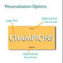 Personalised Word Print Sign With Optional Messages, thumbnail 4 of 12