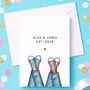 Personalised Card – Couple Names And Established Year, thumbnail 4 of 7