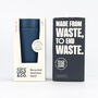 Circular And Co Travel Mug Made From Recycled Stainless Steel 12oz Midnight Blue, thumbnail 2 of 8