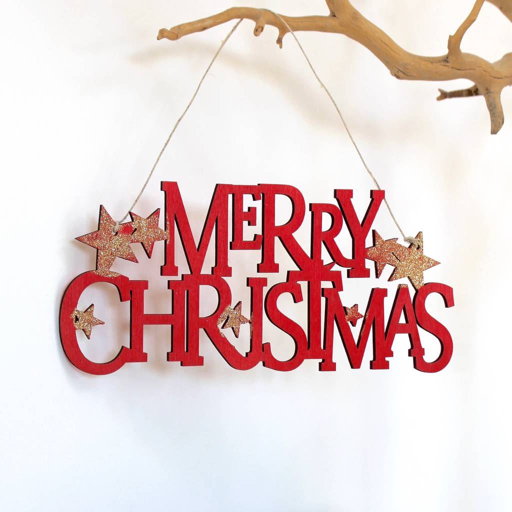 'merry Christmas' Sign By Chapel Cards | notonthehighstreet.com