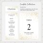 Confetti Personalised Wedding Table Numbers, thumbnail 5 of 6